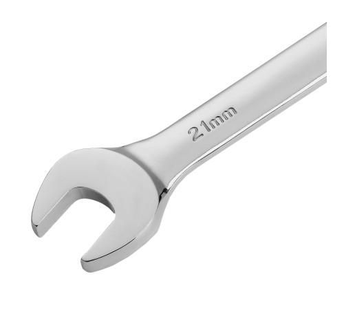 Ключ комбинированный, с трещеткой, 21 мм Denzel