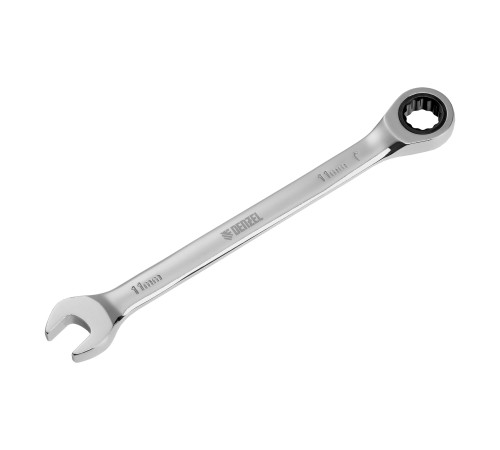 Ключ комбинированный, с трещеткой, 11 мм Denzel