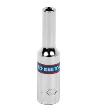 Головка торцевая глубокая шестигранная 1/4", 4 мм KING TONY 223504M Головка торцевая глубокая шестигранная 1/4", 4 мм KING TONY 223504M
