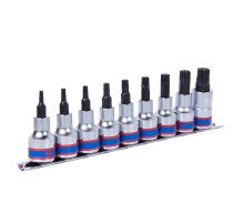 Набор торцевых насадок 1/2", Torx, Т20-Т60 мм, L = 60 мм, 9 предметов KING TONY 4109PR10