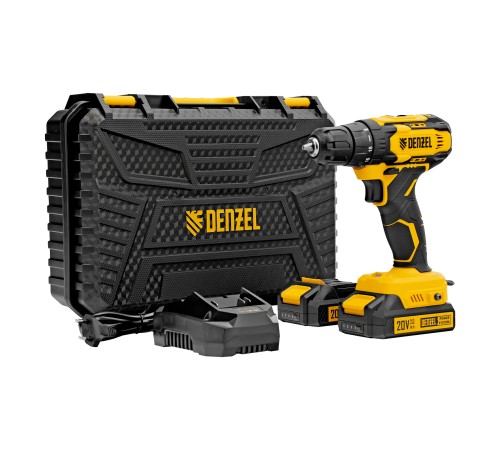 Дрель-шуруповерт аккумуляторная CDQ-20, Li-Ion, 20 В// Denzel
