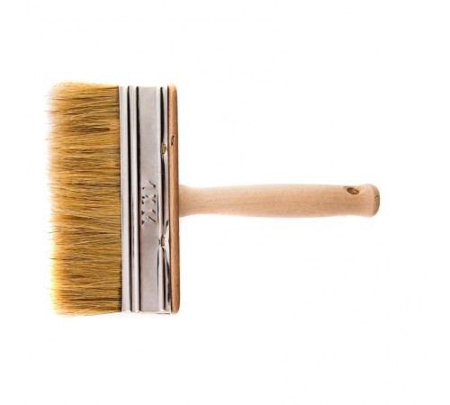 Кисть-ракля, 40 х 140 мм, натуральная щетина, деревянный корпус, деревянная ручка