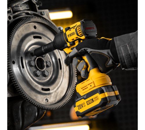 Гайковерт ударный аккумуляторный бесщет. CIWH-BL-20-500, Li-Ion, 20 В// Denzel