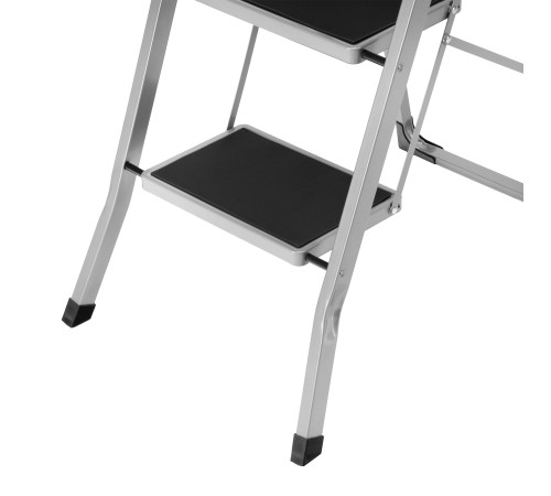 Стремянка стальная, 3 широкие ступени 20х30 см с полимерным покрытием Сибртех