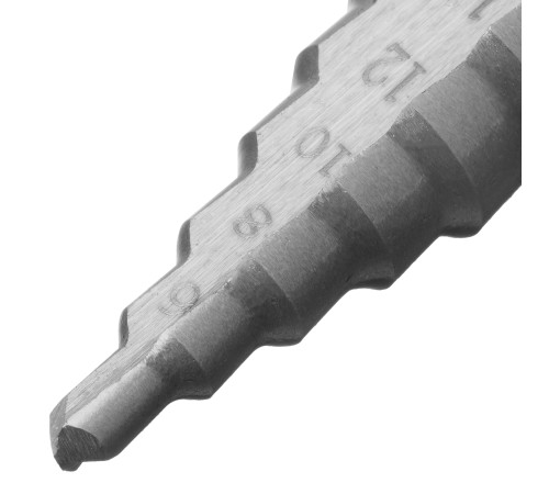 Сверло ступенчатое по металлу, 4-6-8-10-12-14-16-18-20-22-24-26-28-30-32 мм, 4241 Сибртех