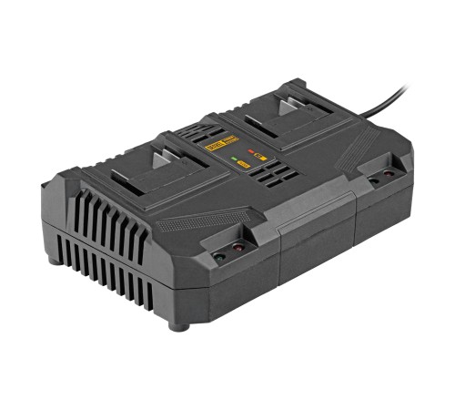 Устройство зарядное для аккумуляторов двухпортовое BCH-20-4.0x2, Li-Ion, 20 В, 4.0 А Denzel Устройство зарядное для аккумуляторов двухпортовое BCH-20-4.0x2, Li-Ion, 20 В, 4.0 А Denzel