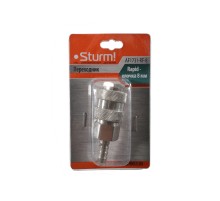 Пневмофитинг елочка 8 мм на рапид (мама) Sturm!