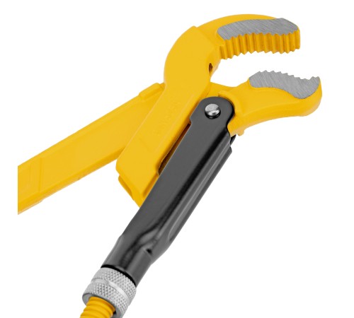 Ключ трубный рычажный №1, 1", цельнокованый, CrV, тип "S" Denzel