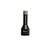 Коронка алмазная для УШМ, tilepro, 12 мм, вакуумн. Спекание алмазов, Hanskonner