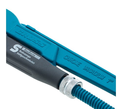 Ключ трубный рычажный 1, №1, цельнокованый, CrV, тип 