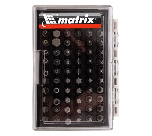 Набор бит с магнитным держателем, CrV, 61 шт. Matrix Набор бит с магнитным держателем, CrV, 61 шт. Matrix