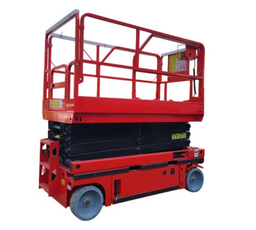 Подъемник ножничный самоходный 320 кг 11,8/13,8 м TOR AMSL1214 DC аккумуляторный (G)