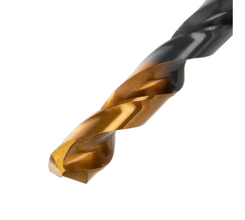 Сверло по металлу, 7,5 мм, HSS-Tin, Golden Tip, 8 шт. Denzel Сверло по металлу, 7,5 мм, HSS-Tin, Golden Tip, 8 шт. Denzel