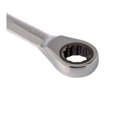 Ключ накидной трещоточный, 14 x 17 мм, CrV, зеркальный хром Matrix