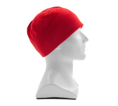 Шапка из флиса для взрослых, размер 58-59, красная Сибртех