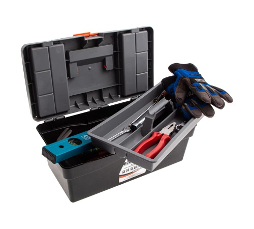 Ящик для инструмента 17", 420 х 220 х 180 мм, пластик Stels