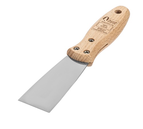 Шпательная лопатка из нержавеющей стали, 40 мм, буковая рукоятка, EFP Matrix