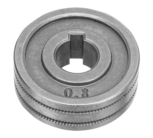 Подающий ролик, зубчатый профиль под флюсовую проволоку 0,8-1мм, 2 шт Denzel