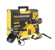 Аккумуляторный шуруповерт Hanskonner HCD1865BLI Unibattery Аккумуляторный шуруповерт Hanskonner HCD1865BLI Unibattery
