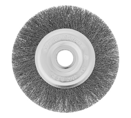 Щетка для УШМ, 150 мм, посадка 22.2 мм, плоская, витая проволока Сибртех