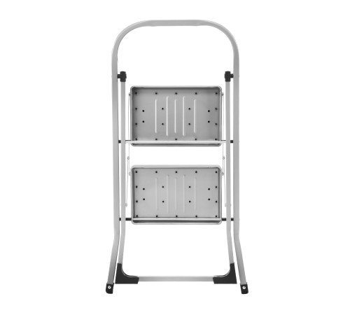 Стремянка стальная, 2 широкие ступени 20х30 см с полимерным покрытием Сибртех