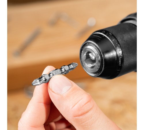 Бита двухстор., PH2-PZ2х45мм, сталь S2, 10шт. Gross