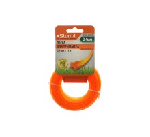 Леска для триммера, d=2.4 мм, l=15 м, ЗВЕЗДА,оранж., картон, Sturm!