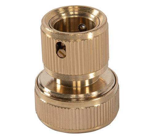 Набор для соединения шлангов 3/4, переходник, 2 соединителя, аквастоп, латунный Palisad Набор для соединения шлангов 3/4, переходник, 2 соединителя, аквастоп, латунный Palisad