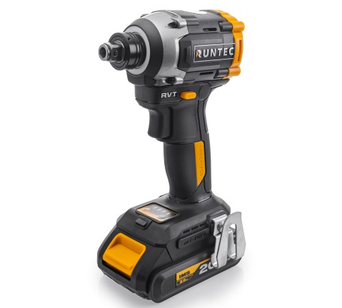 RUNTEC RT-ED232 Винтоверт-гайковерт ударный аккумуляторный RUNTEC PRO HEX 1/4", квадрат 1/2", 20В, 2*2Ач, 230Нм