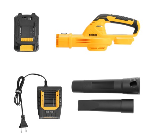 Воздуходувка аккумуляторная, AB-500, 65 м/с, 500 м³/ч, Li-Ion, 20 В Denzel