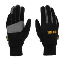 Перчатки универсальные, двойные, работа с сенсорным экраном, вязаная манжета, размер 10 Denzel