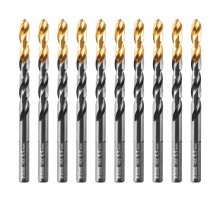 Сверло по металлу, 6,5 мм, HSS-Tin, Golden Tip, 10 шт. Denzel Сверло по металлу, 6,5 мм, HSS-Tin, Golden Tip, 10 шт. Denzel