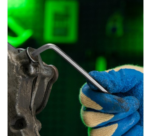 Набор ключей имбусовых, HEX, 1,5-10 мм, CrV, 9 шт., удлиненные Сибртех