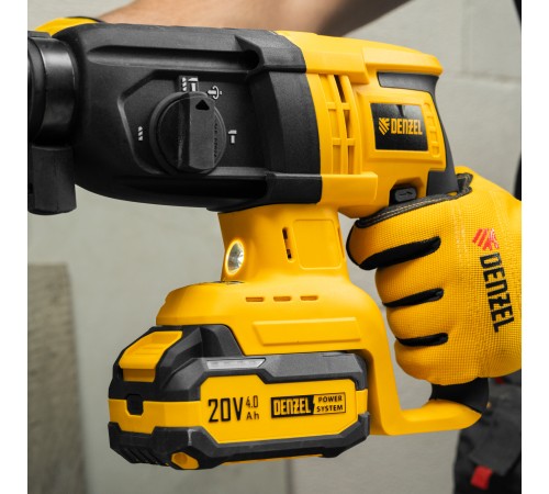 Перфоратор аккумуляторный бесщет. RHH-BL-20-28, 3 Дж, Li-Ion, 20 В// Denzel