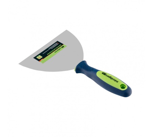 Шпательная лопатка из нержавеющей стали, 150 мм, двухкомпонентная ручка Сибртех Шпательная лопатка из нержавеющей стали, 150 мм, двухкомпонентная ручка Сибртех