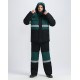 Костюм зимний Профи-Норд UZ (тк.Смесовая,240) п/к, черный/т.зеленый