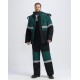 Костюм зимний Профи-Норд UZ (тк.Смесовая,240) п/к, черный/т.зеленый