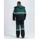 Костюм зимний Профи-Норд UZ (тк.Смесовая,240) п/к, черный/т.зеленый