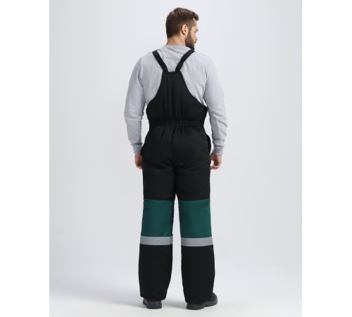 Костюм зимний Профи-Норд UZ (тк.Смесовая,240) п/к, черный/т.зеленый