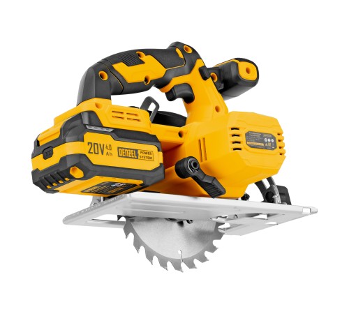 Пила циркулярная аккумуляторная CCSH-20-165, 165 мм, Li-Ion, 20 В// Denzel