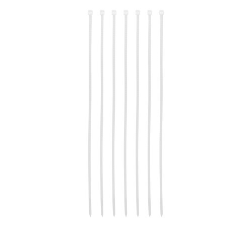 Хомуты, 300 x 3.6 мм, пластиковые, белые, 100 шт Сибртех