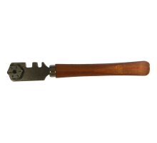 Стеклорез шестироликовый, деревянная ручка Sturm!