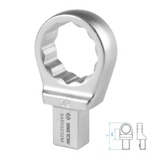 Насадка накидная серии "FIT", 32 мм, 14х18 мм KING TONY 34502232M