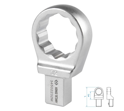 Насадка накидная серии "FIT", 32 мм, 14х18 мм KING TONY 34502232M