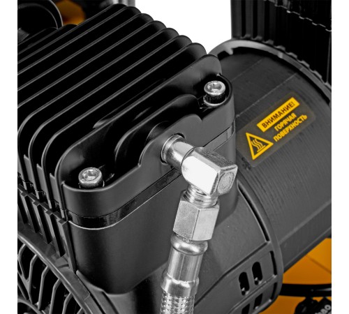 Компрессор безмасл. малошумный DLP-3000/100, 3 кВт, 2х1,5 кВт,100 л, 2850 об/мин,500 л/мин Denzel