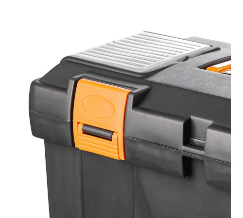 RUNTEC RT-445 Ящик инструментальный пластиковый с органайзером, средний, 450х243х210 мм RUNTEC RT-445 Ящик инструментальный пластиковый с органайзером, средний, 450х243х210 мм