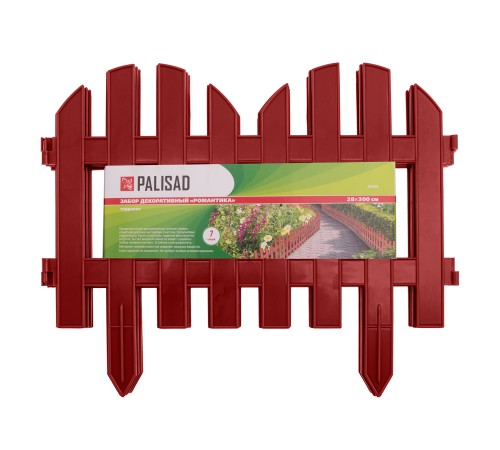 Забор декоративный "Романтика", 28 х 300 см, терракот, Palisad Забор декоративный "Романтика", 28 х 300 см, терракот, Palisad