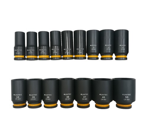 RUNTEC RT-IS2B16L Набор ударных головок глубоких RUNTEC 3/4", 17-50 мм, CrMo, 16 предметов