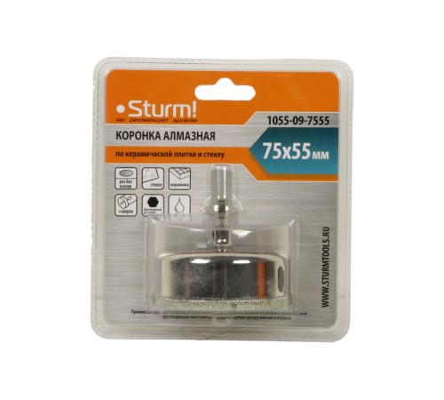 Коронка алмазная Sturm! 1055-09-7555 Коронка алмазная Sturm! 1055-09-7555