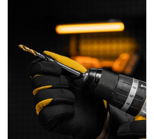 Сверло спиральное по металлу 6,5 x 93мм, Р6М5, Golden Tip, многогранная заточка Denzel